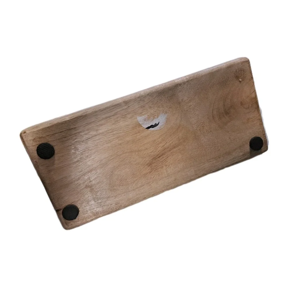 Wooden Two Compartment Serving Board w/ Handle